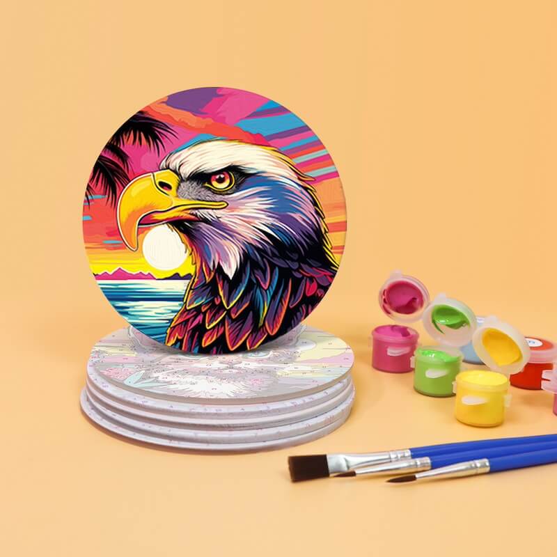 
Paint by Numbers - Coasters | Animal Portraits
