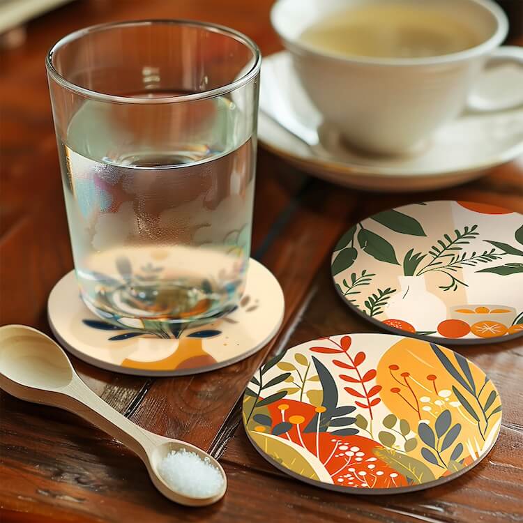 
Paint by Numbers - Coasters | Botanical Illustrations