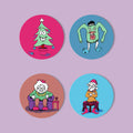 Paint by Numbers - Coasters | Christmas Figures