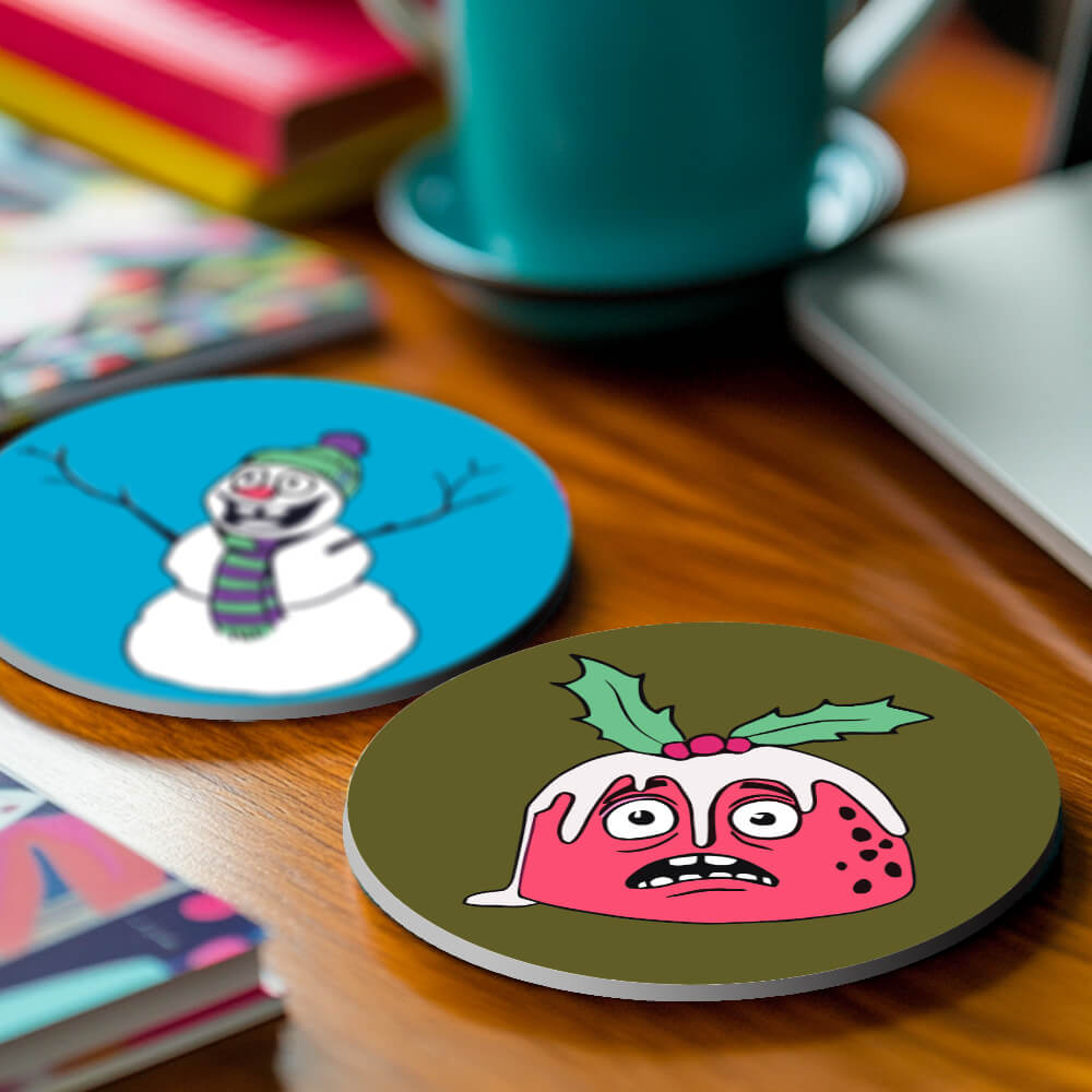 
Paint by Numbers - Coasters | Colorful Figures