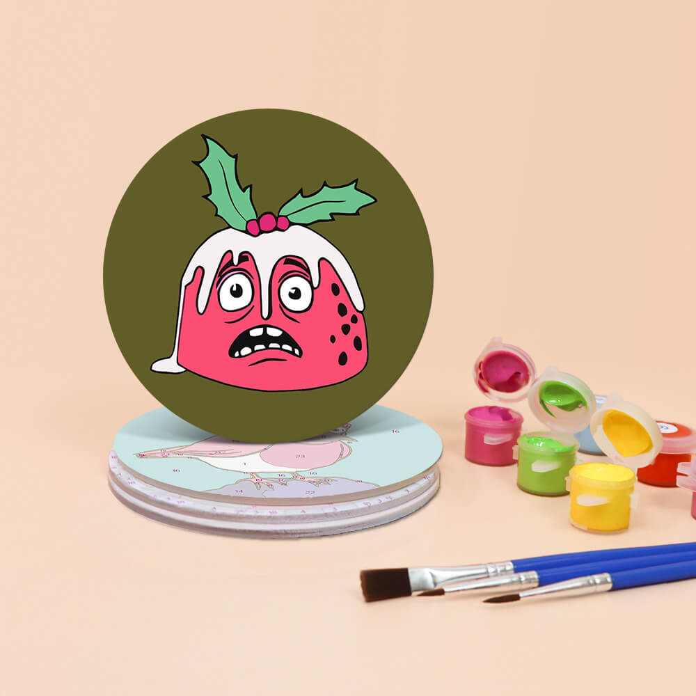 
Paint by Numbers - Coasters | Colorful Figures