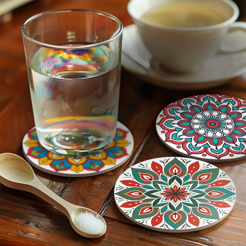 
Paint by Numbers - Coasters | Mandala Designs