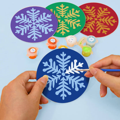 Paint by Numbers - Coasters | Snowflakes
