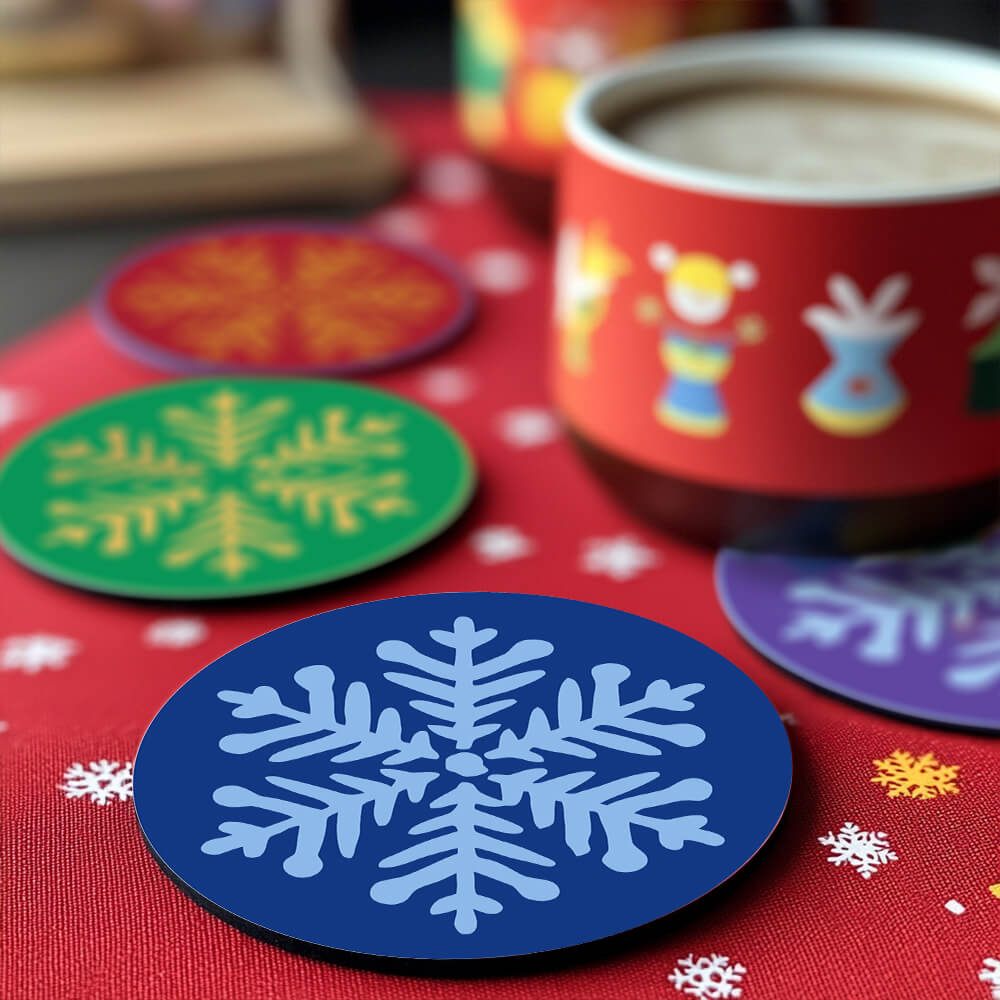 Paint by Numbers - Coasters | Snowflakes