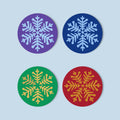 Paint by Numbers - Coasters | Snowflakes