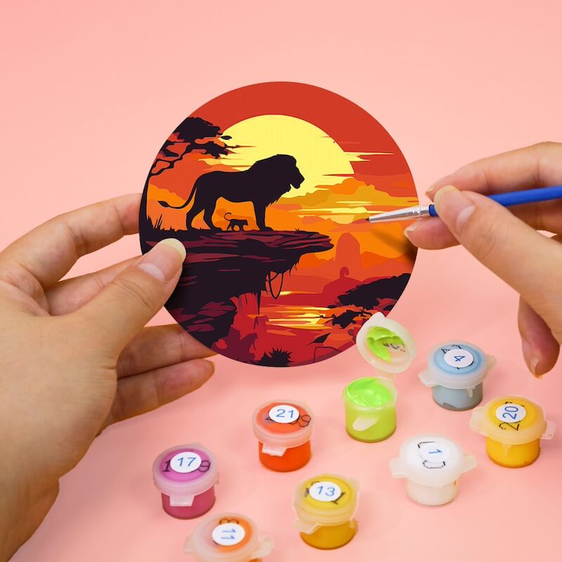 
Paint by Numbers - Coasters | Warm sunsets