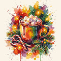 Paint by Numbers - Cocoa and Candy Canes