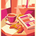Paint by Numbers - Coffee and Croissant Morning