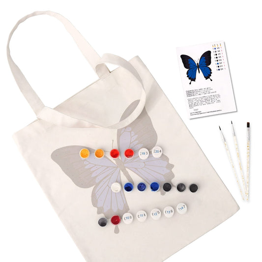 Paint by Numbers – DIY Totebag | Blue Majesty