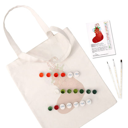 Paint by Numbers – DIY Totebag | Christmas Stocking