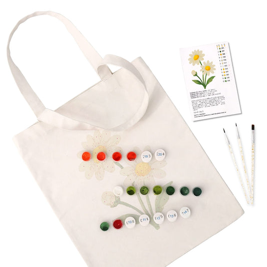 Paint by Numbers – DIY Totebag | Daisy Delight