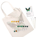 Paint by Numbers – DIY Totebag | Emerald Butterfly