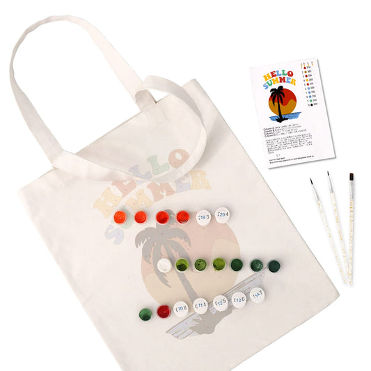 Paint by Numbers – DIY Totebag | Hello Summer