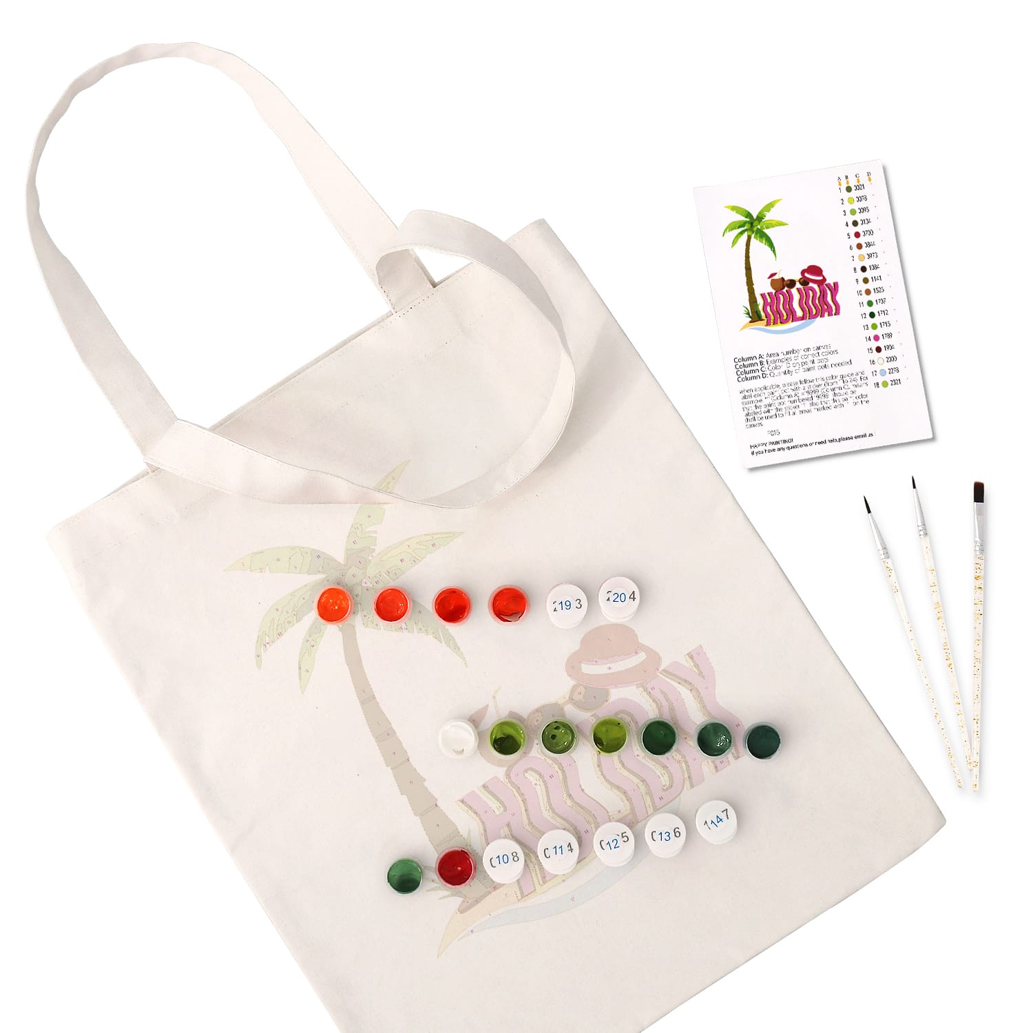 Paint by Numbers – DIY Totebag | Holiday Vibes