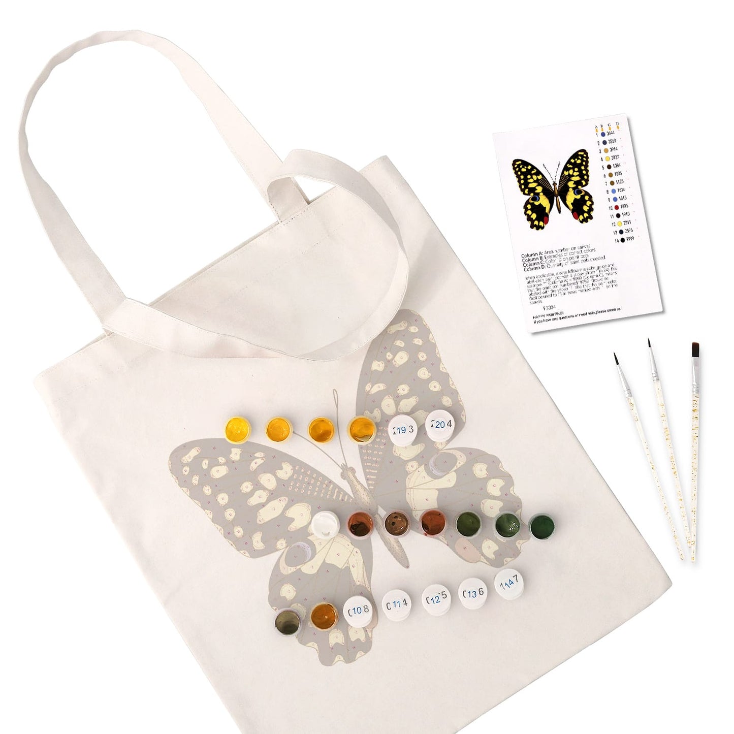Paint by Numbers – DIY Totebag | Monarch Noir