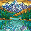 Paint by Numbers - Glacier Lake Reflection