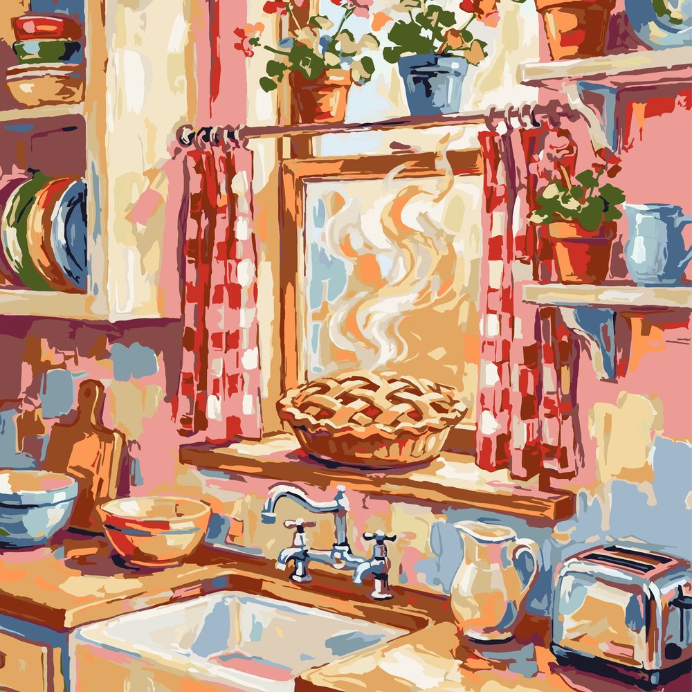 Paint by Numbers - Grandma's Kitchen