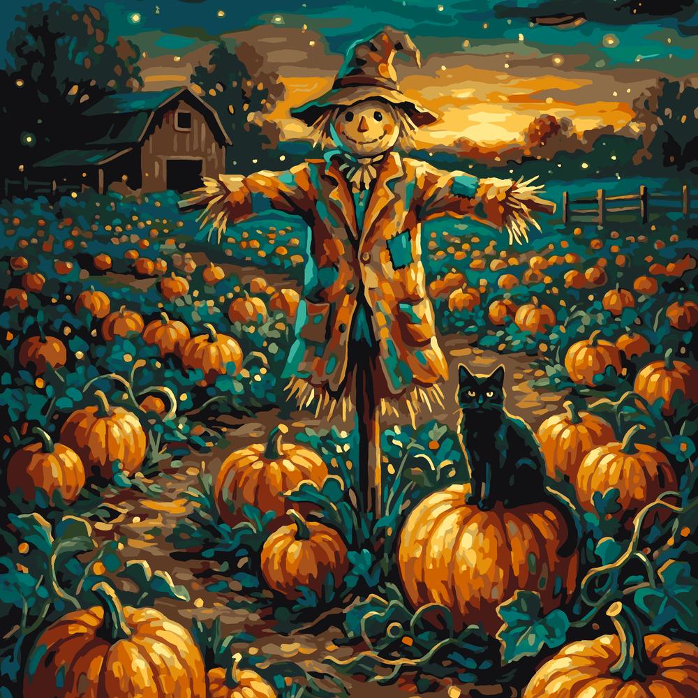 Paint by Numbers - Halloween Pumpkin Patch