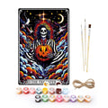 Paint by Numbers – Halloween Skeleton Art | The Trickster Moon