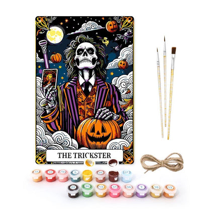 Paint by Numbers – Halloween Skeleton Art | The Trickster Night