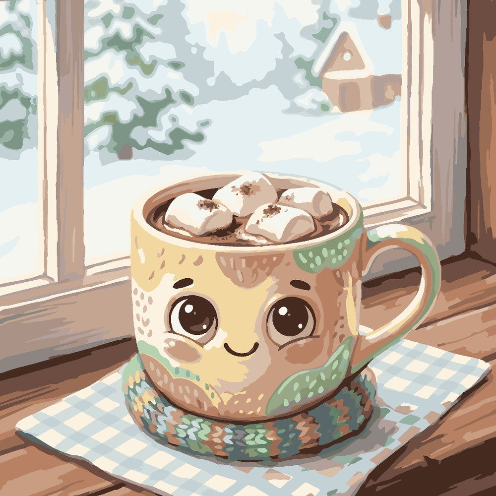 
Paint by Numbers - Hot Cocoa by the Window