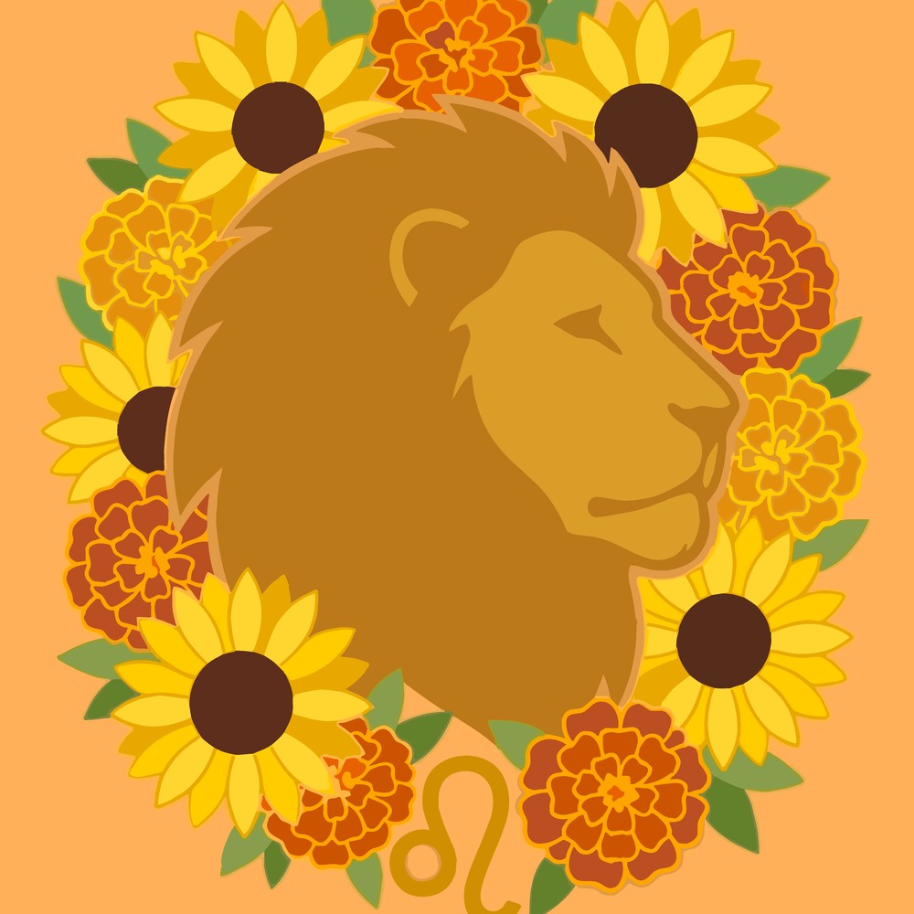 Paint by Numbers - Leo Zodiac Flowers