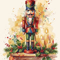 Paint by Numbers - Nutcracker on the Mantel