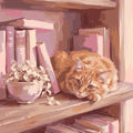 Paint by Numbers - Orange Cat on the Bookshelf