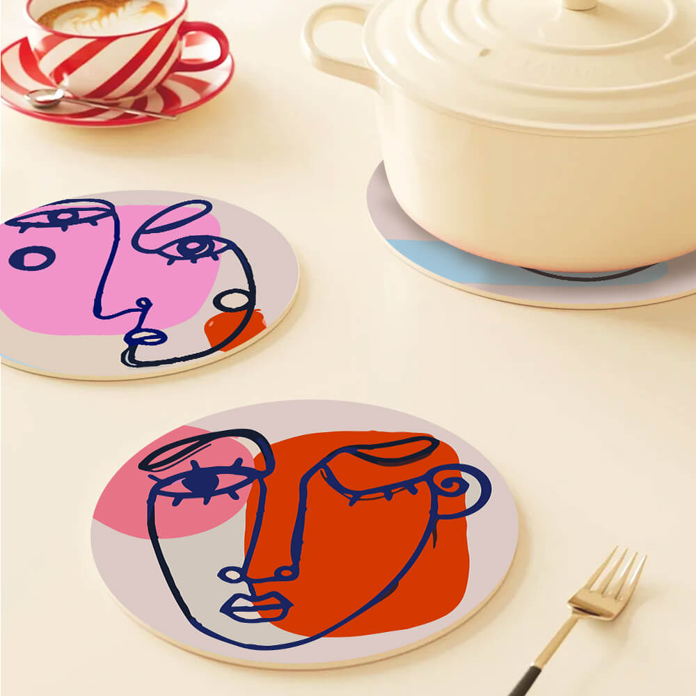 
Paint by Numbers - Placemats | Abstract Faces