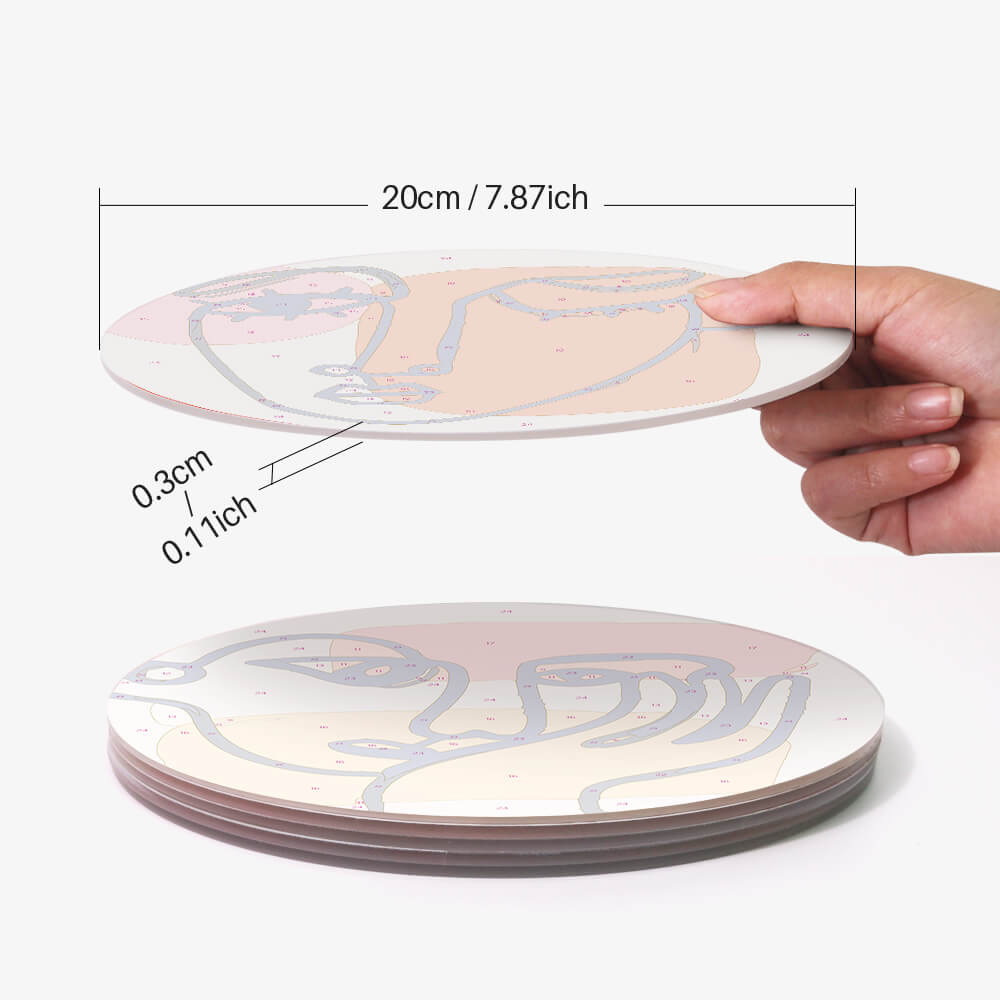 
Paint by Numbers - Placemats | Abstract Faces