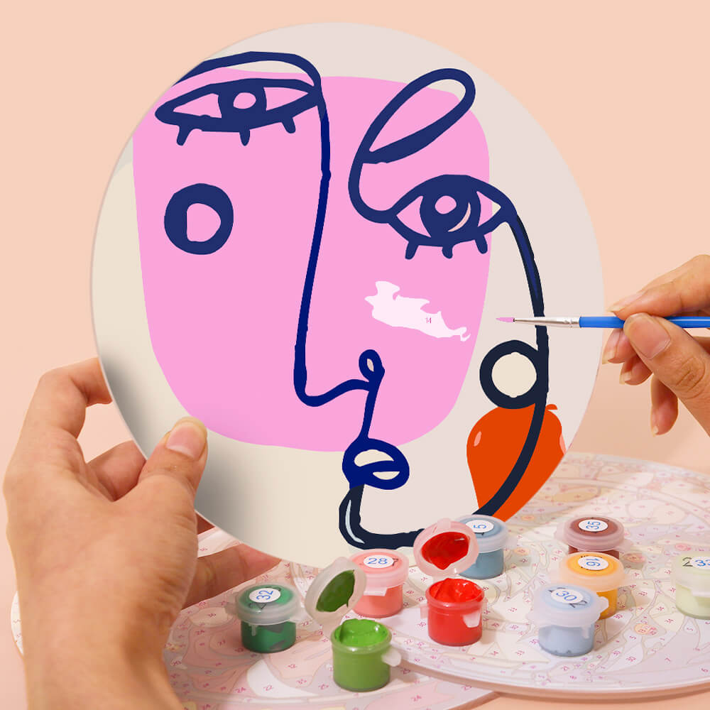 
Paint by Numbers - Placemats | Abstract Faces