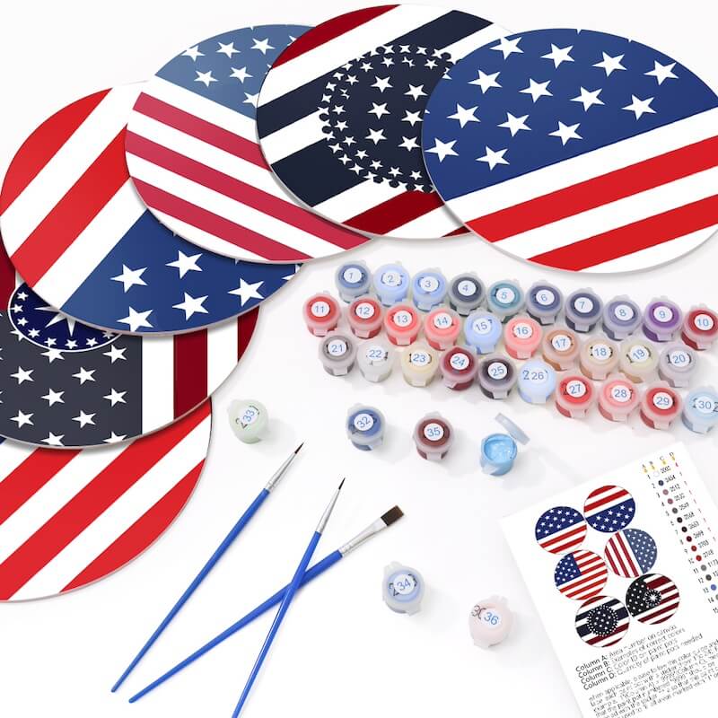 
Paint by Numbers - Placemats | America