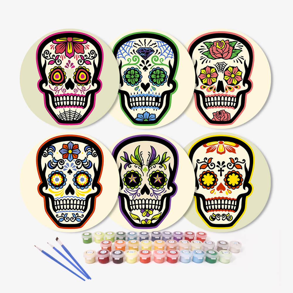 
Paint by Numbers - Placemats | Calavera