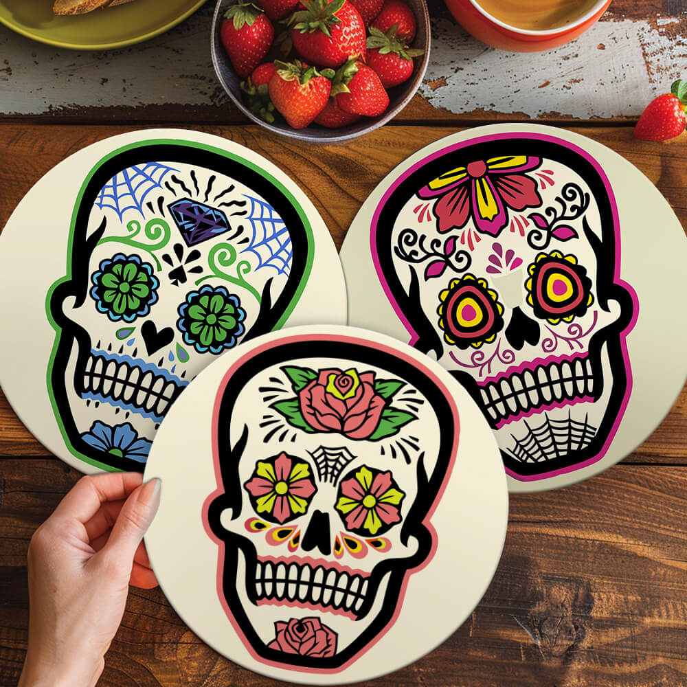 
Paint by Numbers - Placemats | Calavera
