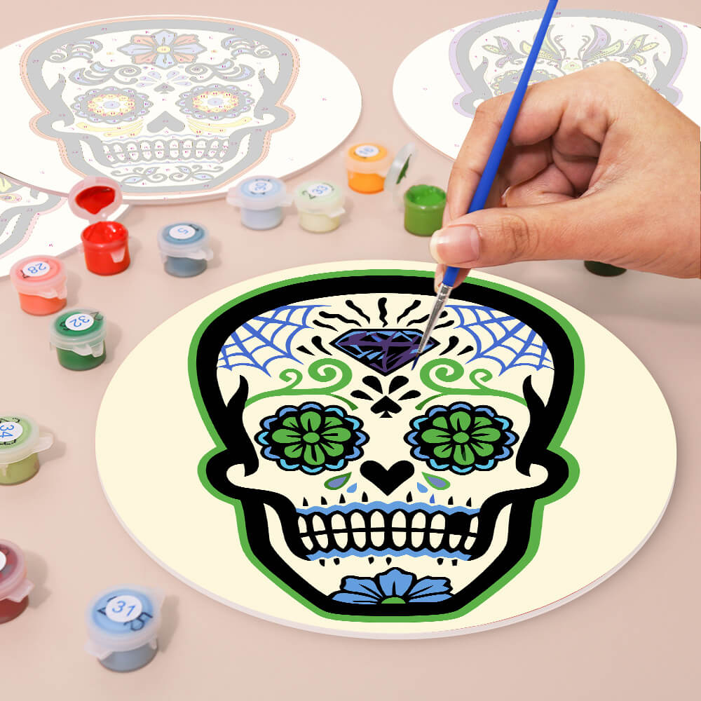 
Paint by Numbers - Placemats | Calavera