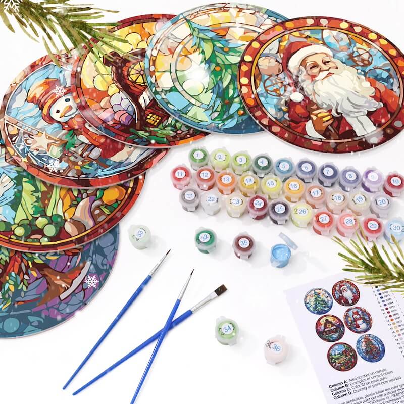 
Paint by Numbers - Placemats | Christmas