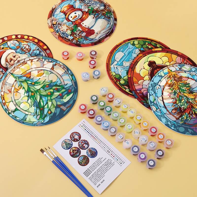 
Paint by Numbers - Placemats | Christmas