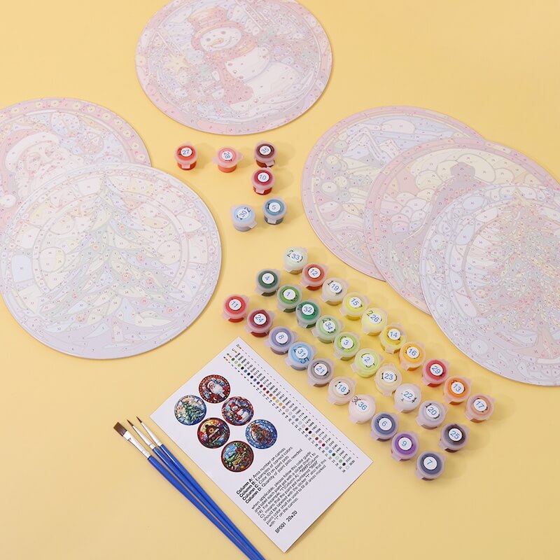 
Paint by Numbers - Placemats | Christmas
