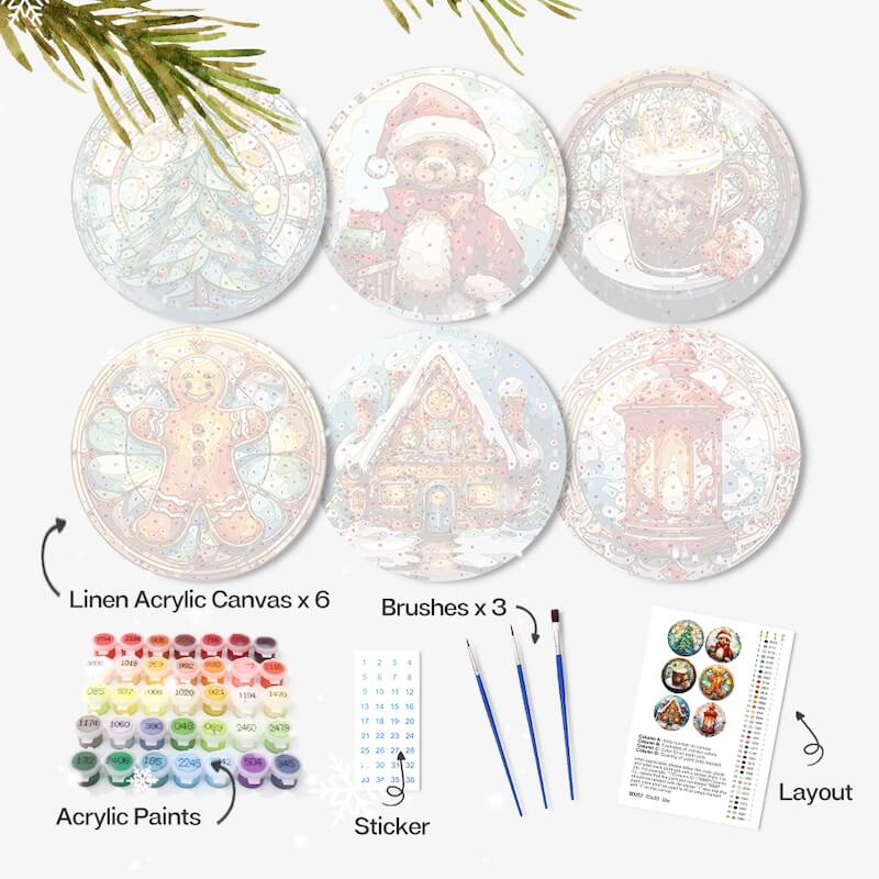 
Paint by Numbers - Placemats | Christmas time