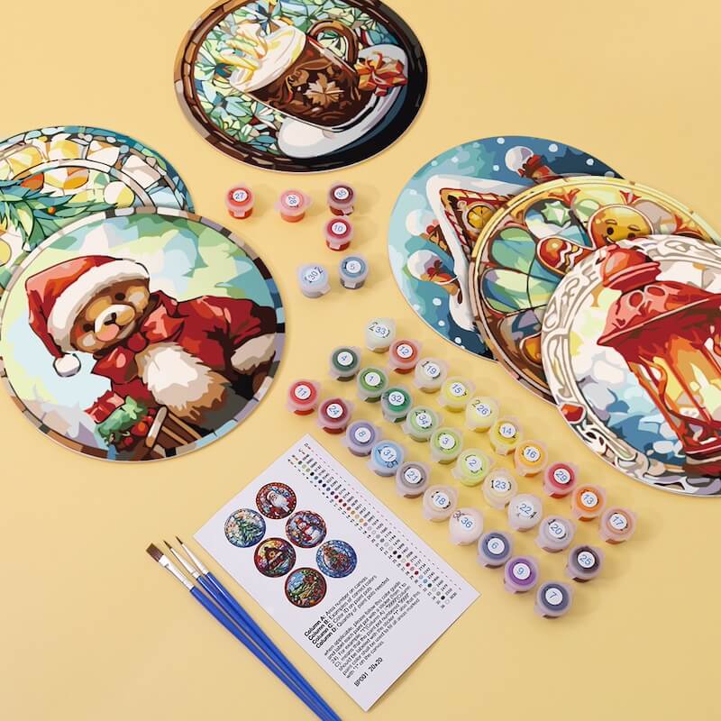 
Paint by Numbers - Placemats | Christmas time