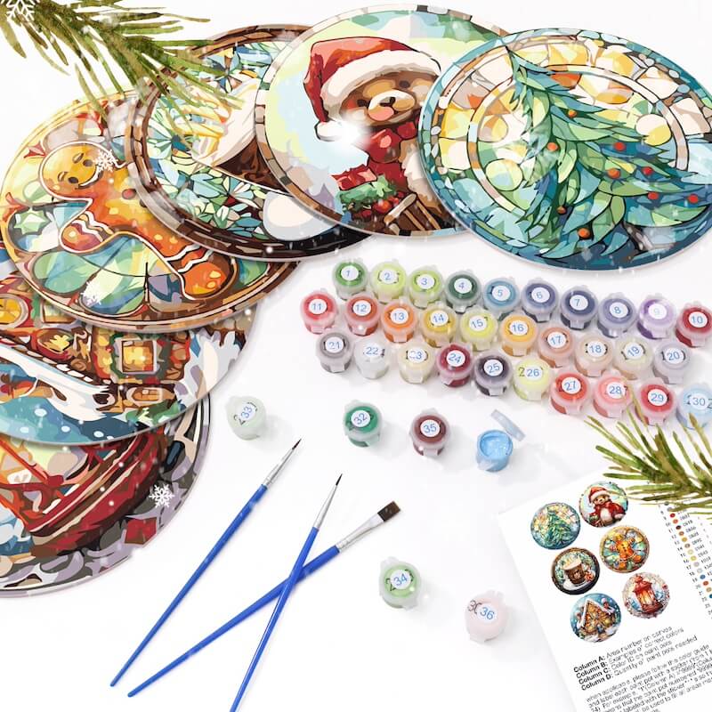 
Paint by Numbers - Placemats | Christmas time
