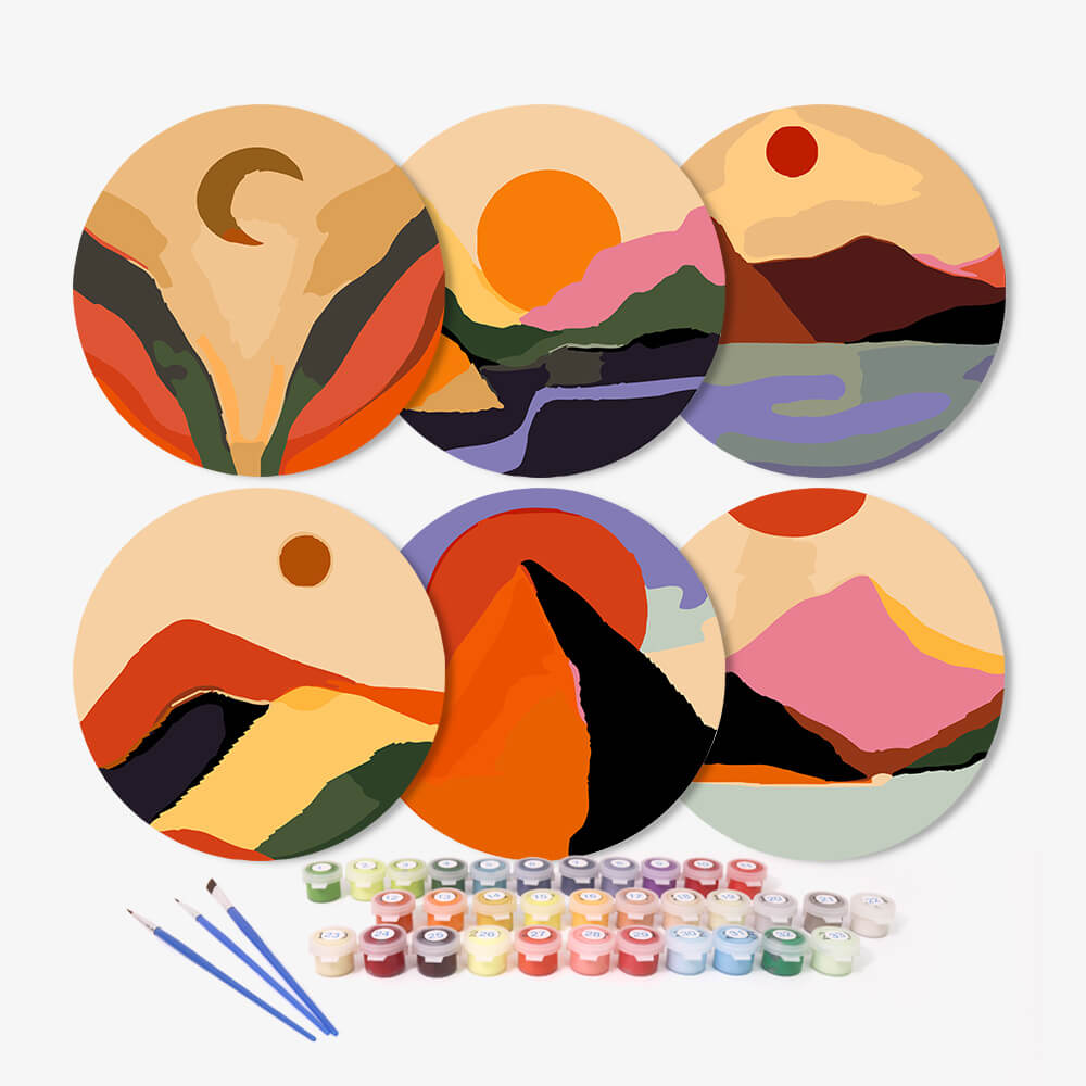 
Paint by Numbers - Placemats | Colorful Nature