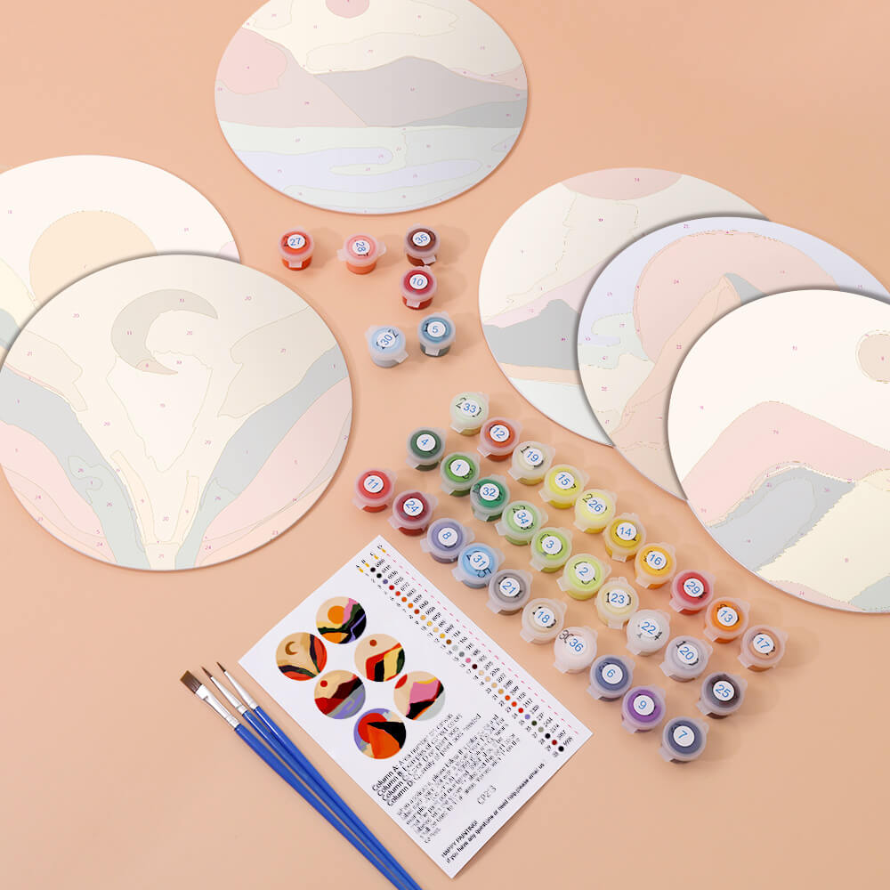 
Paint by Numbers - Placemats | Colorful Nature