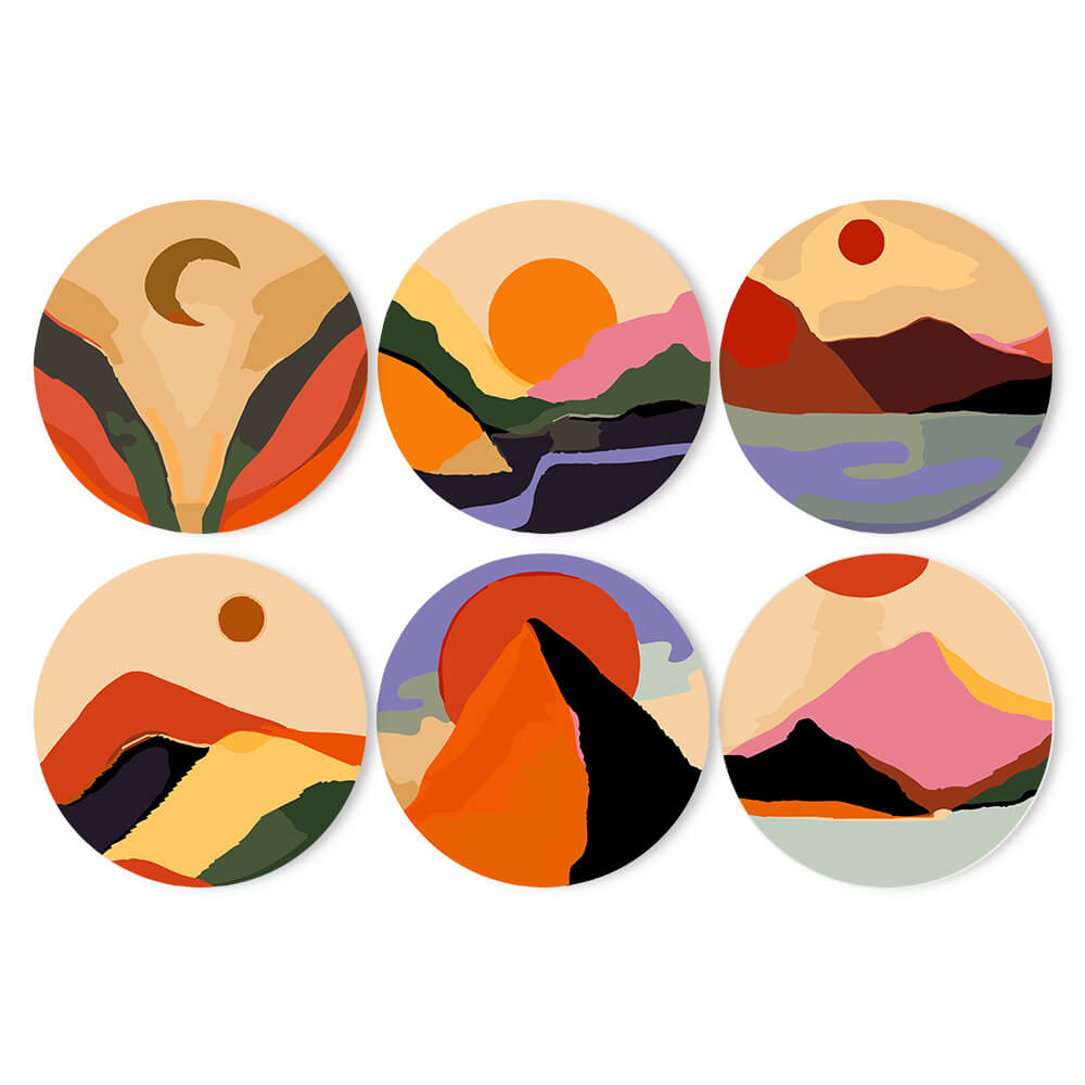 
Paint by Numbers - Placemats | Colorful Nature