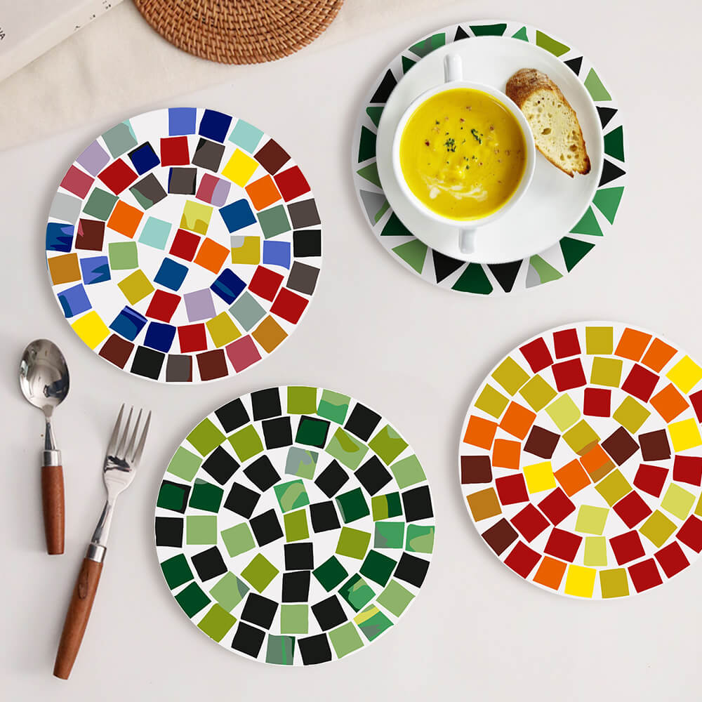 
Paint by Numbers - Placemats | Colorful Shapes
