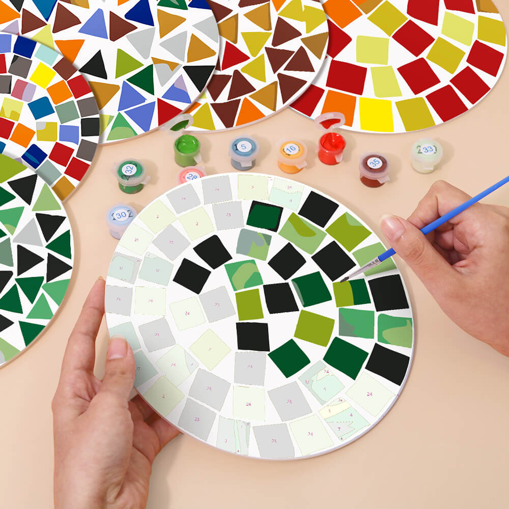 
Paint by Numbers - Placemats | Colorful Shapes