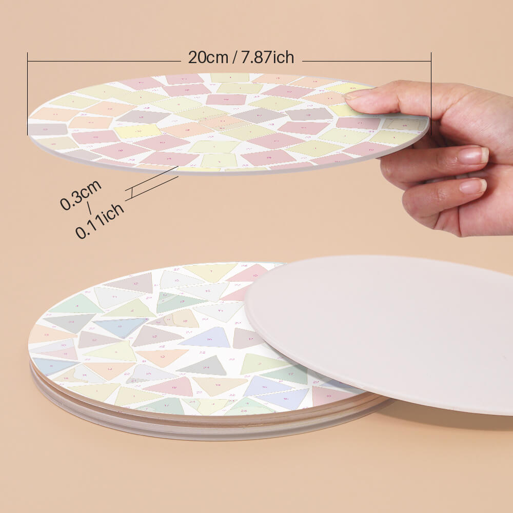 
Paint by Numbers - Placemats | Colorful Shapes