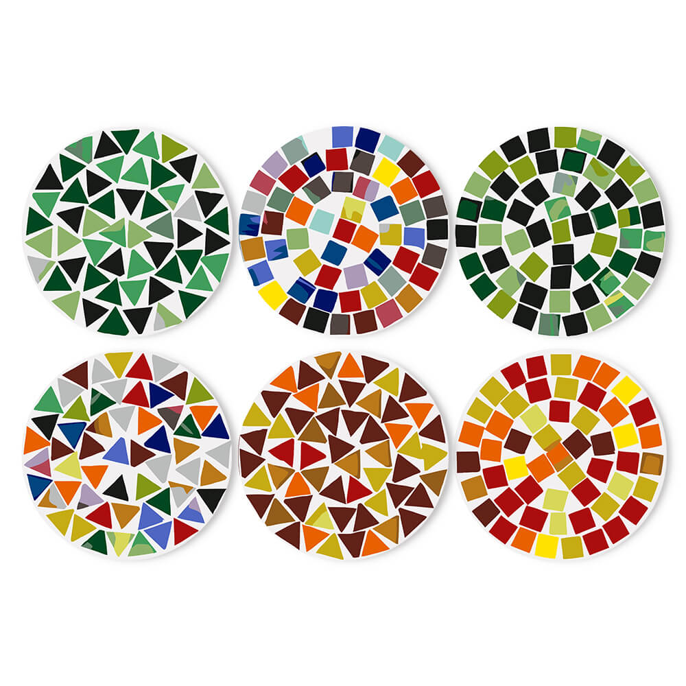 
Paint by Numbers - Placemats | Colorful Shapes