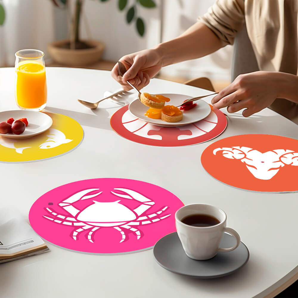 
Paint by Numbers - Placemats | Colorful Zodiac