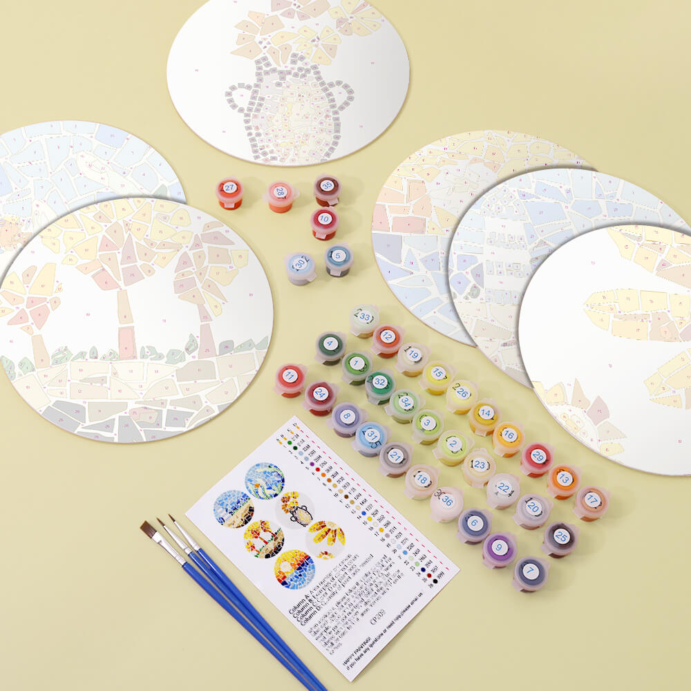 
Paint by Numbers - Placemats | Countryside